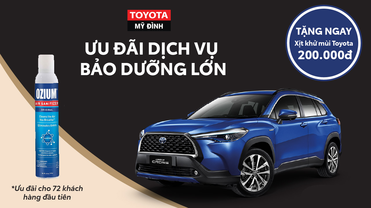 Ưu đãi đặc biệt khi Bảo dưỡng cấp Lớn tại Toyota Mỹ Đình trong tháng 1