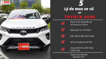 5 lý do chọn xe cũ tại Toyota Sure Mỹ Đình 