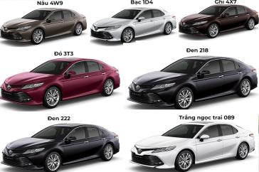 Toyota Camry 2023 có mấy màu? Màu nào đẹp và hợp phong thủy với bạn nhất?