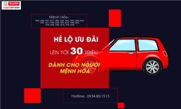 [ Hé lộ ] Chiếc xe dành cho người mệnh Hỏa tại Toyota Sure Mỹ Đình