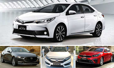 So sánh các mẫu sedan hạng C - giá xe Toyota Altis 2022 nằm ở vị trí nào ?