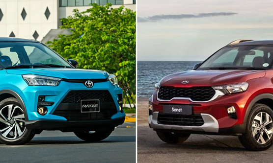 So sánh Toyota Raize và Kia Sonet của phân khúc SUV hạng A 