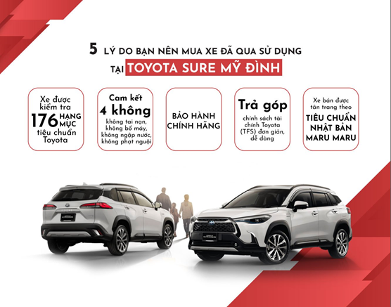 Mua xe cũ chính hãng tại Toyota Sure có đảm bảo chất lượng không?